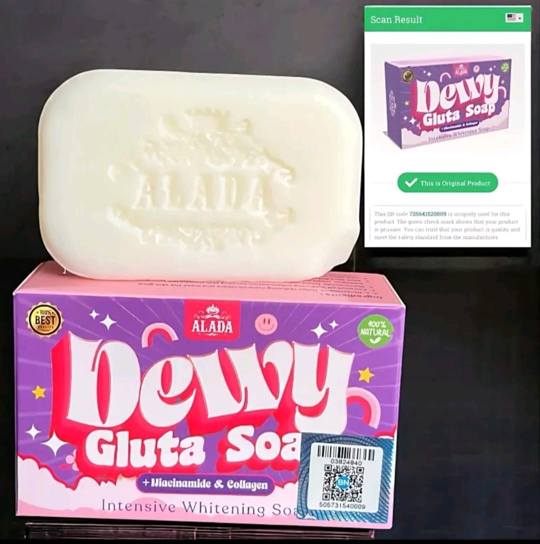ALADA Dewy Gluta Soap 70g
Intensive Whitening Soap
Niacinamide + Collagen