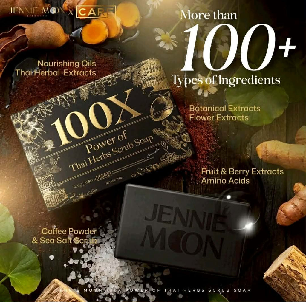 JENNIE MOON 100X POWER OF THAI HERBS SCRUB SOAP 100G