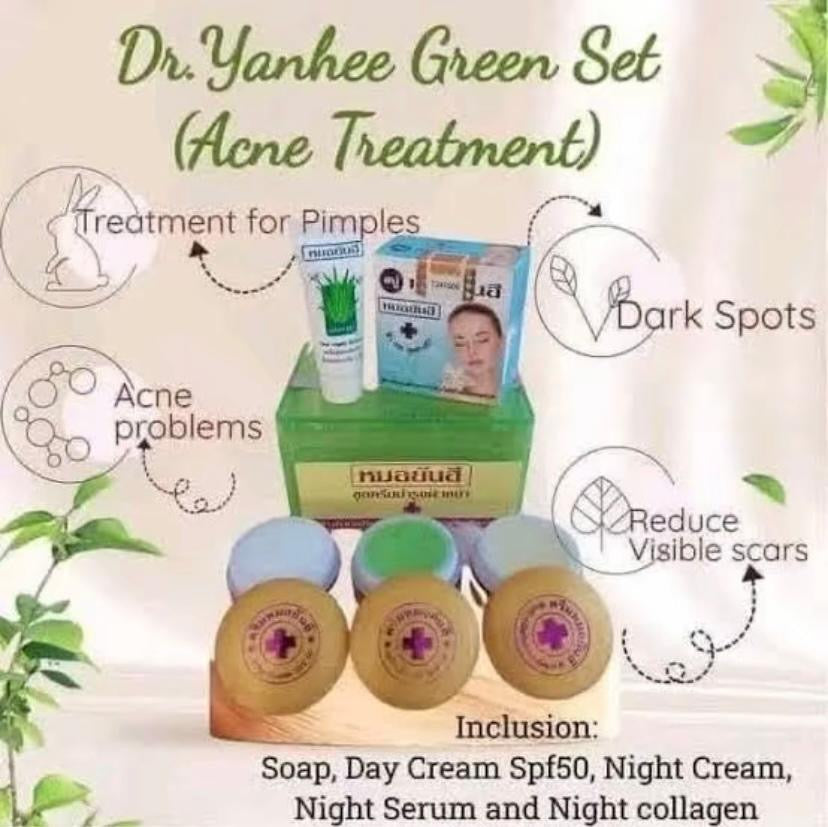 Dr. YANHEE Facial Set
(ANTI-ACNE)
PIMPLE-REMOVER GREEN