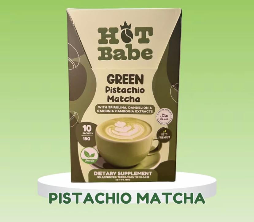 Hot Babe GREEN
PISTACHIO MATCHA 180g
18g x 10-sachet