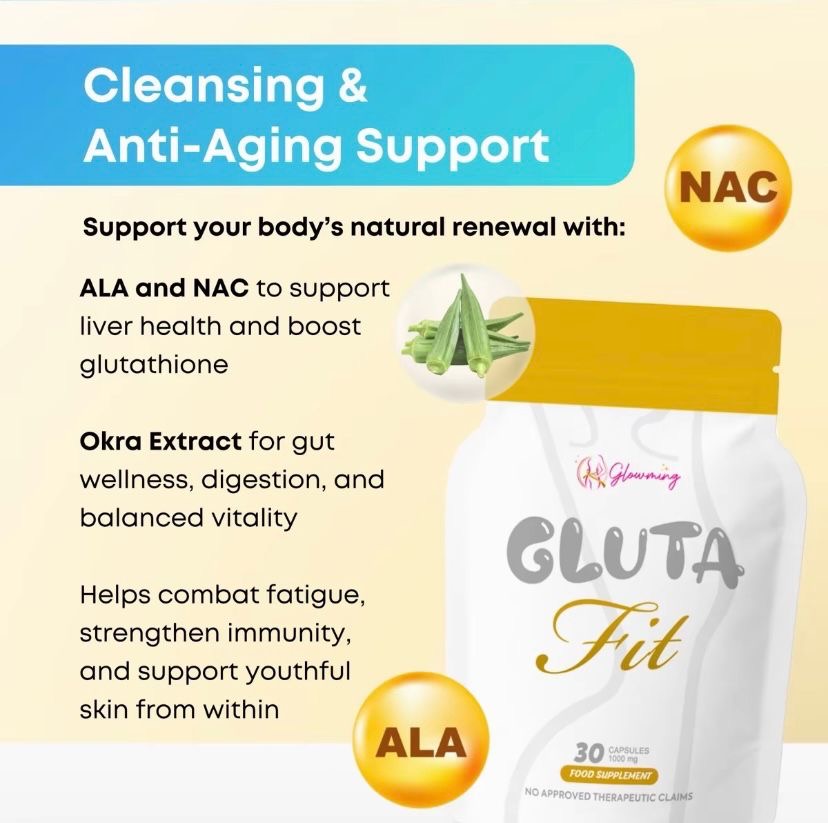 Glowming GLUTA FIT
1000mg x 30-capsules
Slimming & Appetite
Suppressant Capsules