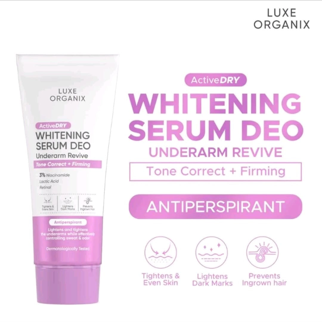 WHITENING SERUM DEO
UNDERARM REVIVE
Tone Correct + Firming
ANTIPERSPIRANT