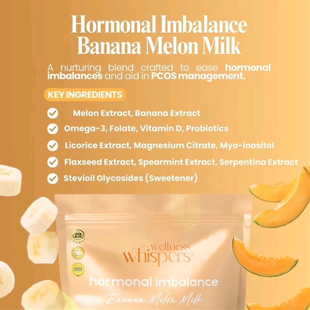 WELLNESS WHISPERS Hormonal Imbalance BANANA MELON Drink 21g x 10 Sachets