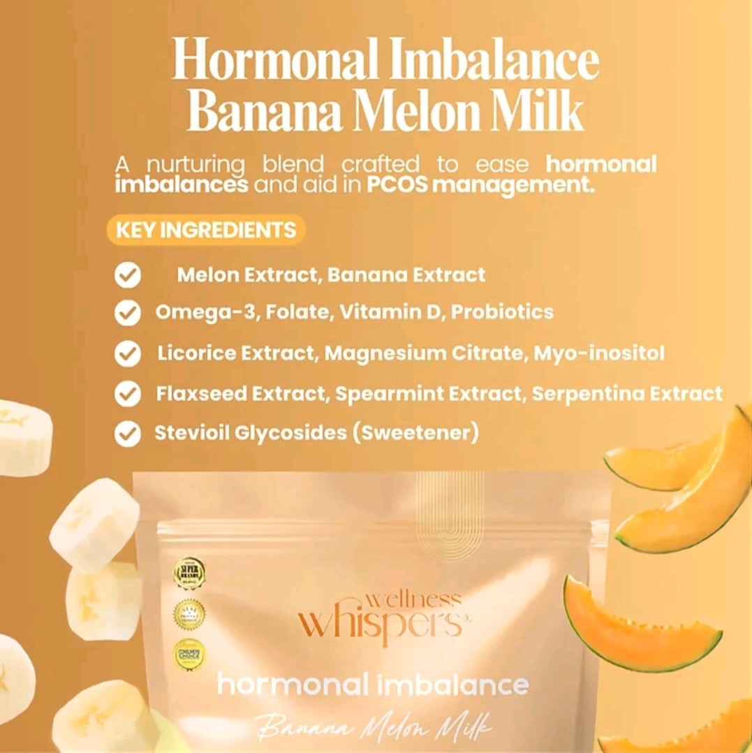 WELLNESS WHISPERS Hormonal Imbalance BANANA MELON Drink 21g x 10 Sachets