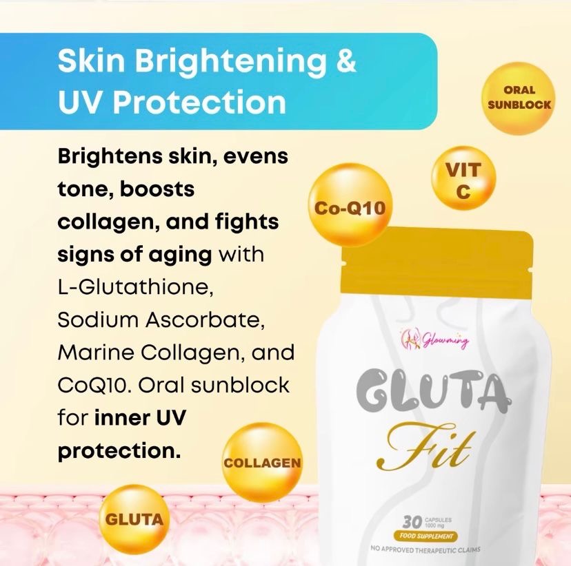 Glowming GLUTA FIT
1000mg x 30-capsules
Slimming & Appetite
Suppressant Capsules