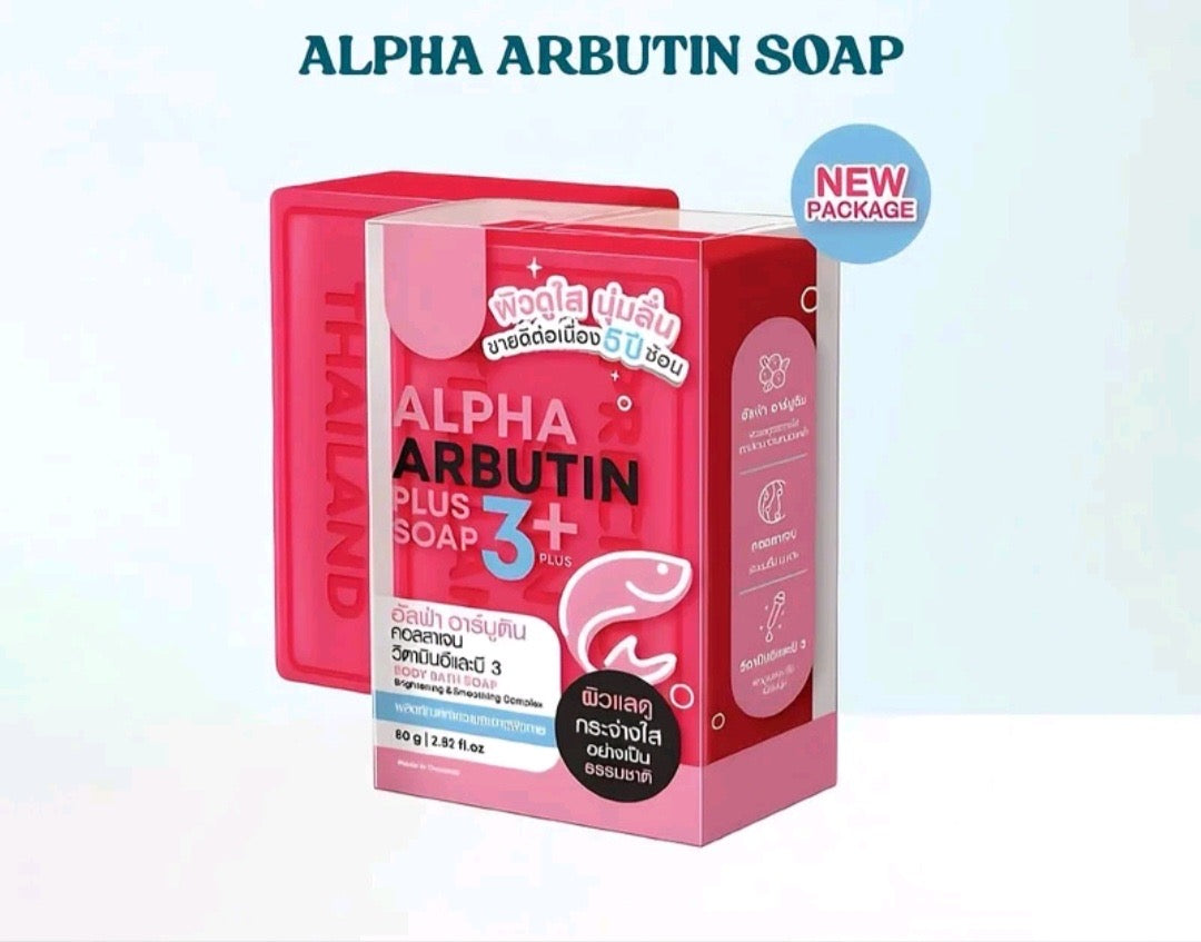 Precious Skin EXTRA PURE GLUTA White Soap 80g
ALPHA ARBUTIN 3+ SOAP (PINK)
Intensive Whitening Soap with Foaming Net