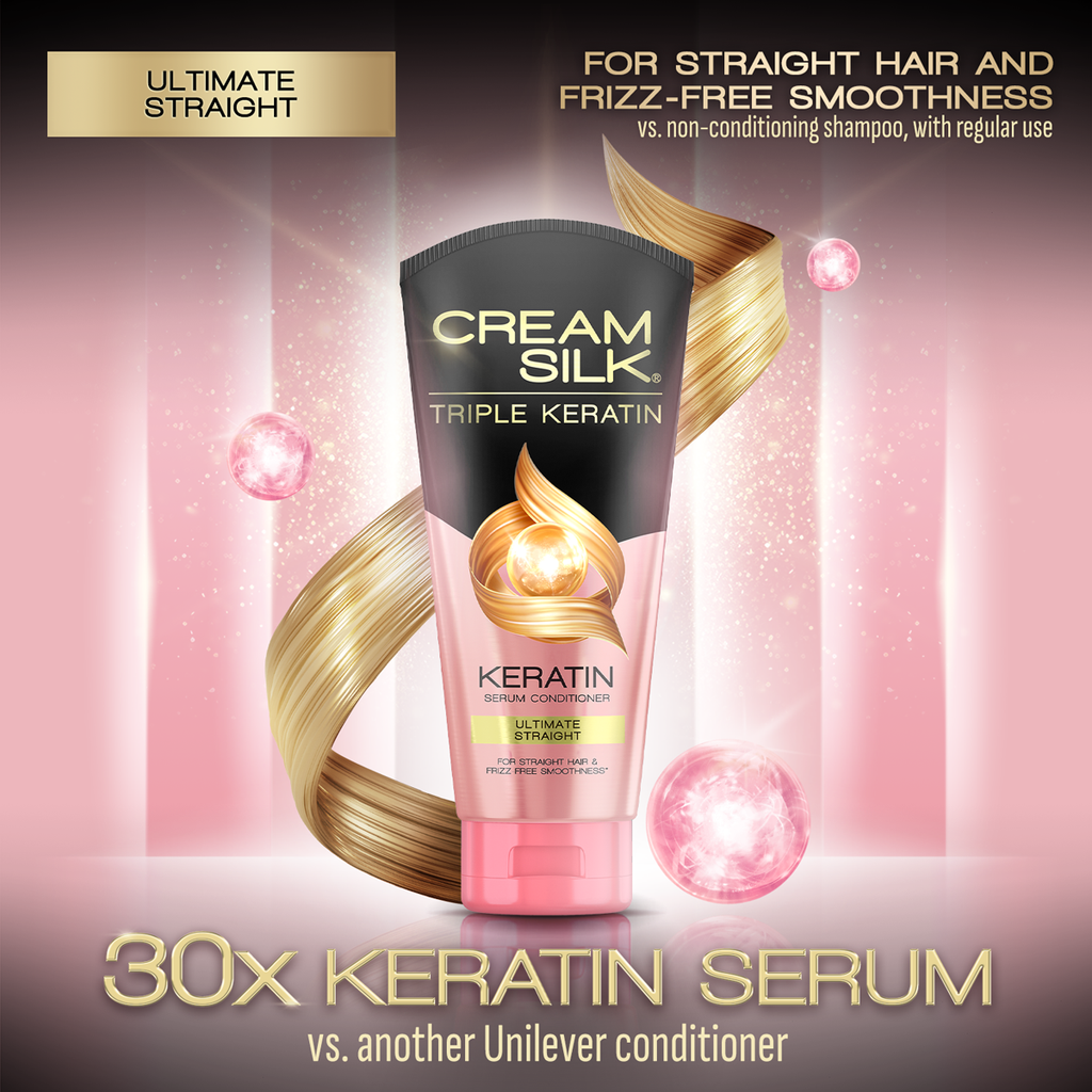 Cream Silk Triple Keratin - Keratin Serum Conditioner
