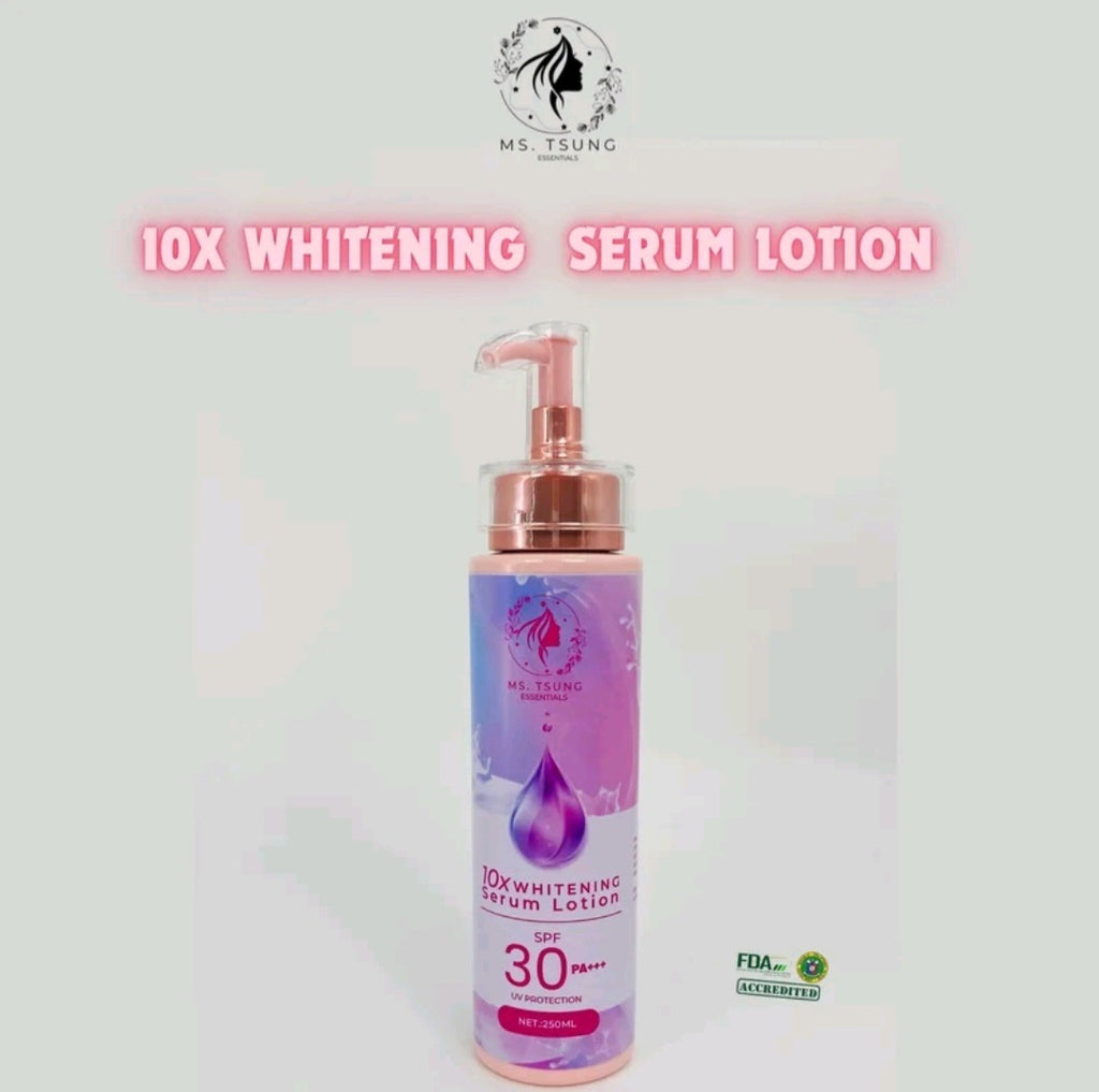 Ms tsung 10x whitening Serum lotion 250ml spf 35 UV protection