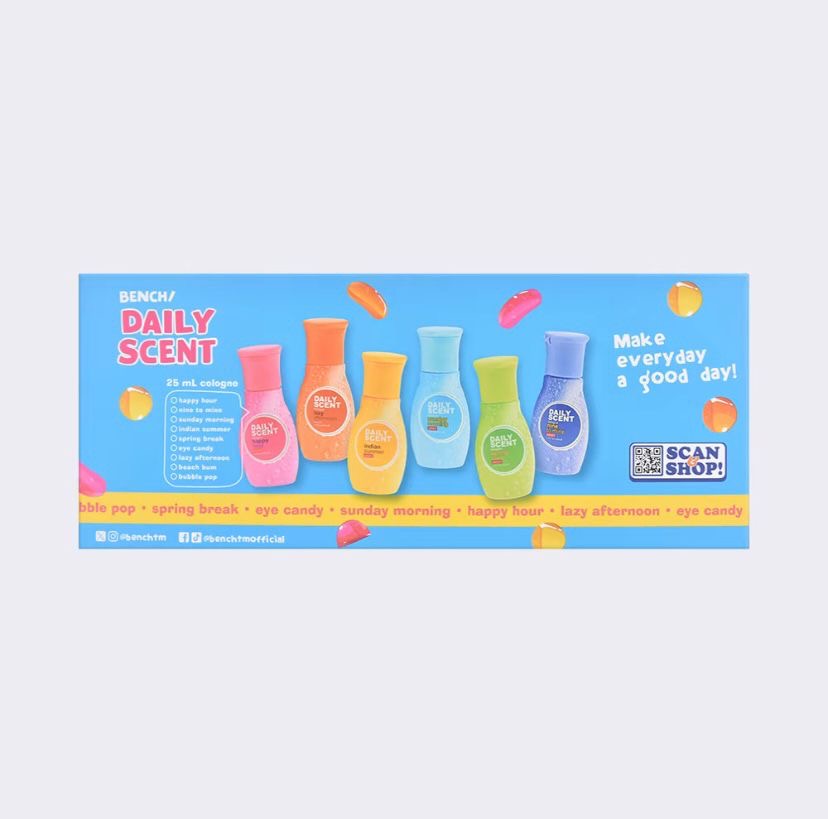 BENCH Daily Scent TRIAL
PACK
25ml x 6's
