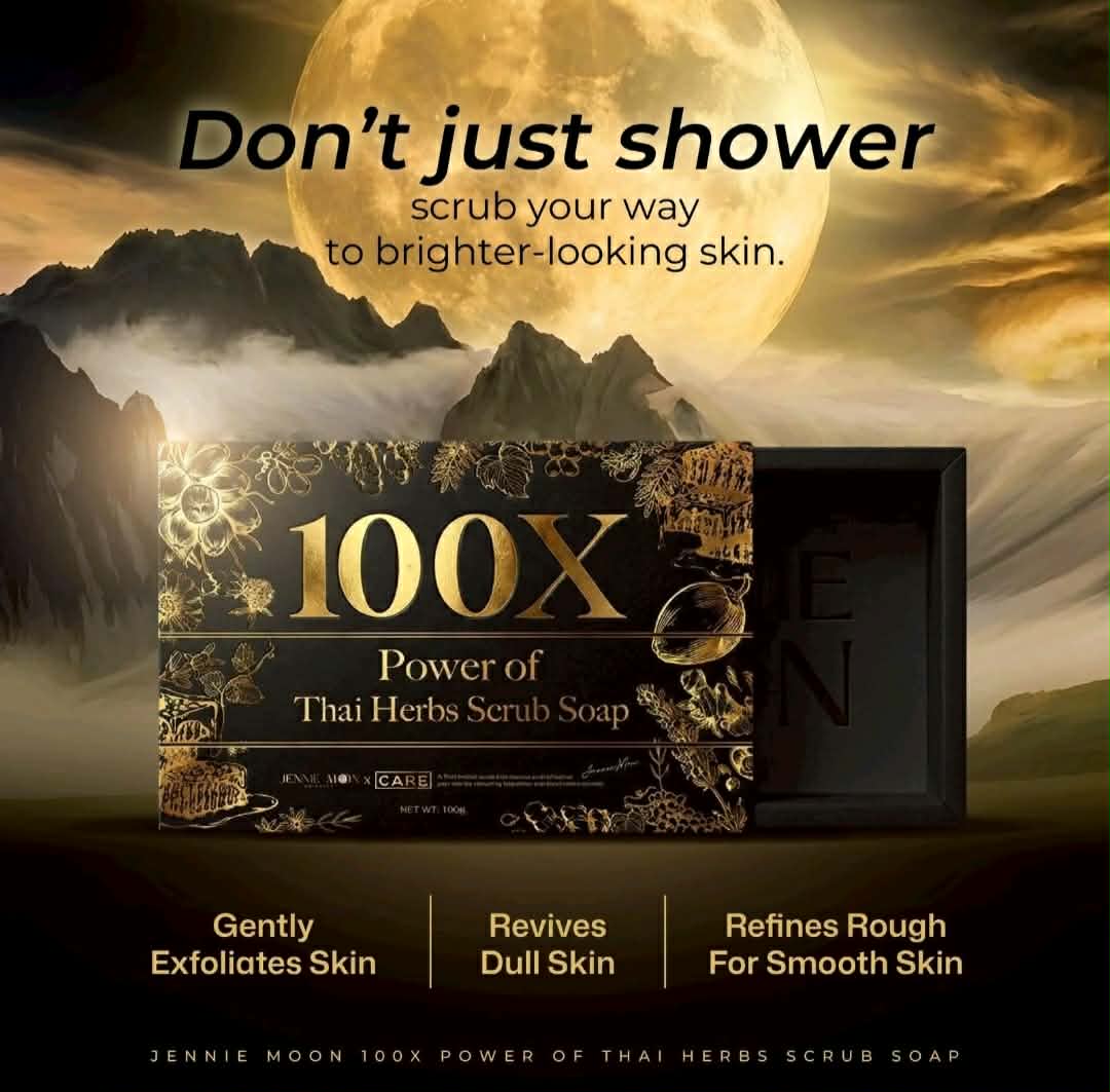 JENNIE MOON 100X POWER OF THAI HERBS SCRUB SOAP 100G