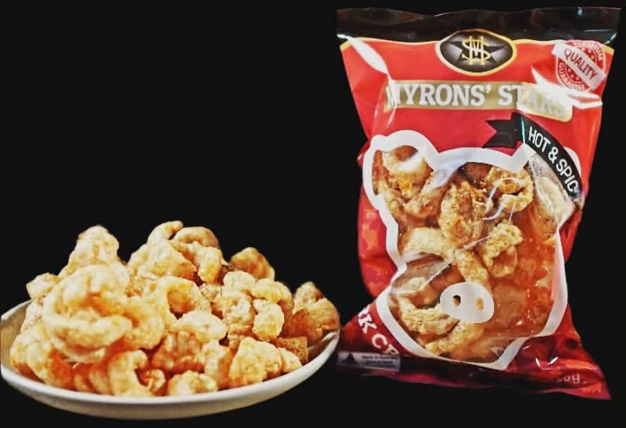 MYRON'S STARS Hot &
Spicy Chicharon
150g Red