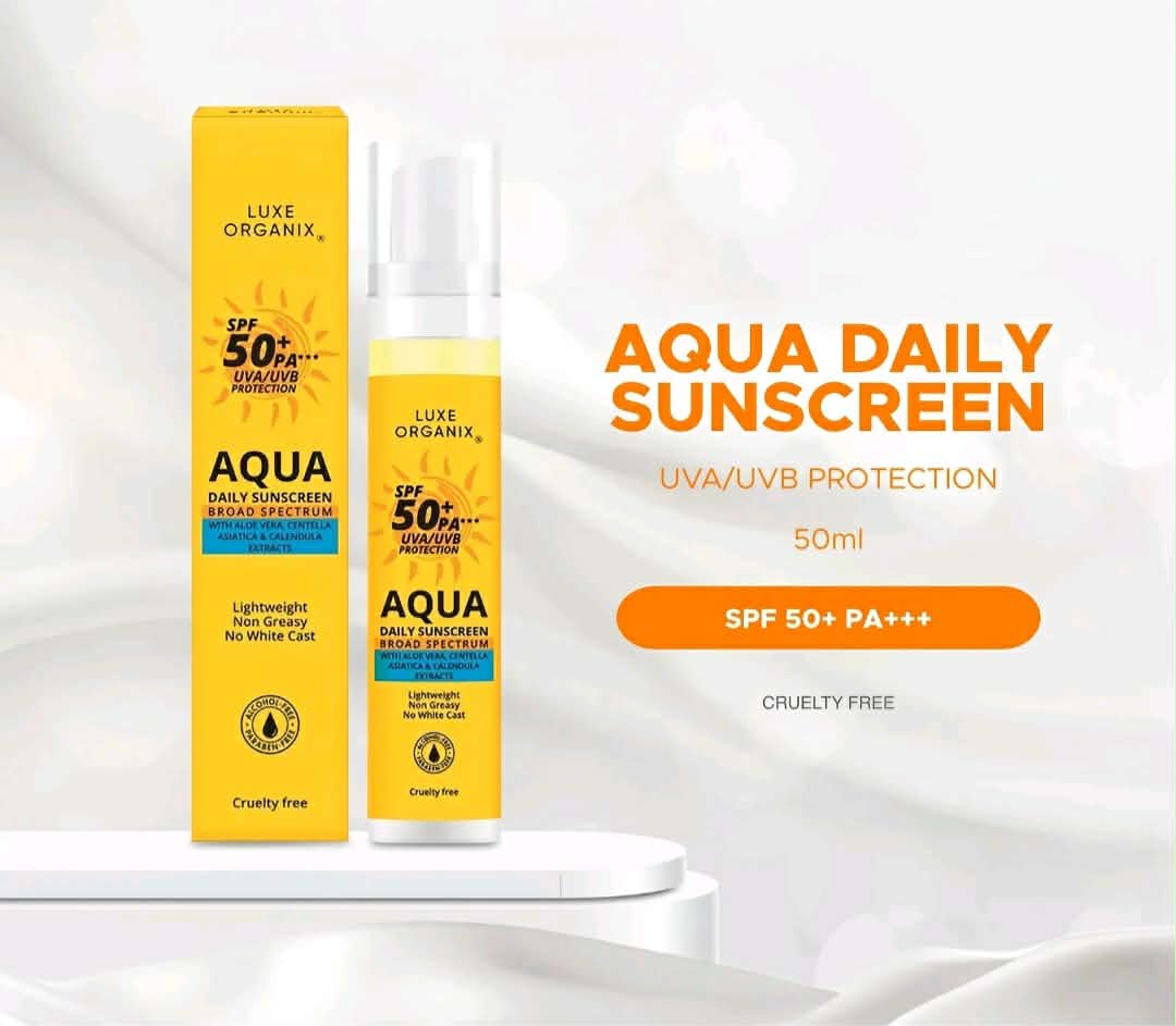 Luxe Organix Aqua Daily Sunscreen SPF50+ PA+++ (50ml)
