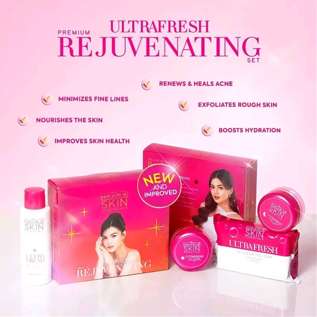 HIKARI Skin Essential ULTRA WHITE PREMIUM Rejuvenating Set (New Packaging)