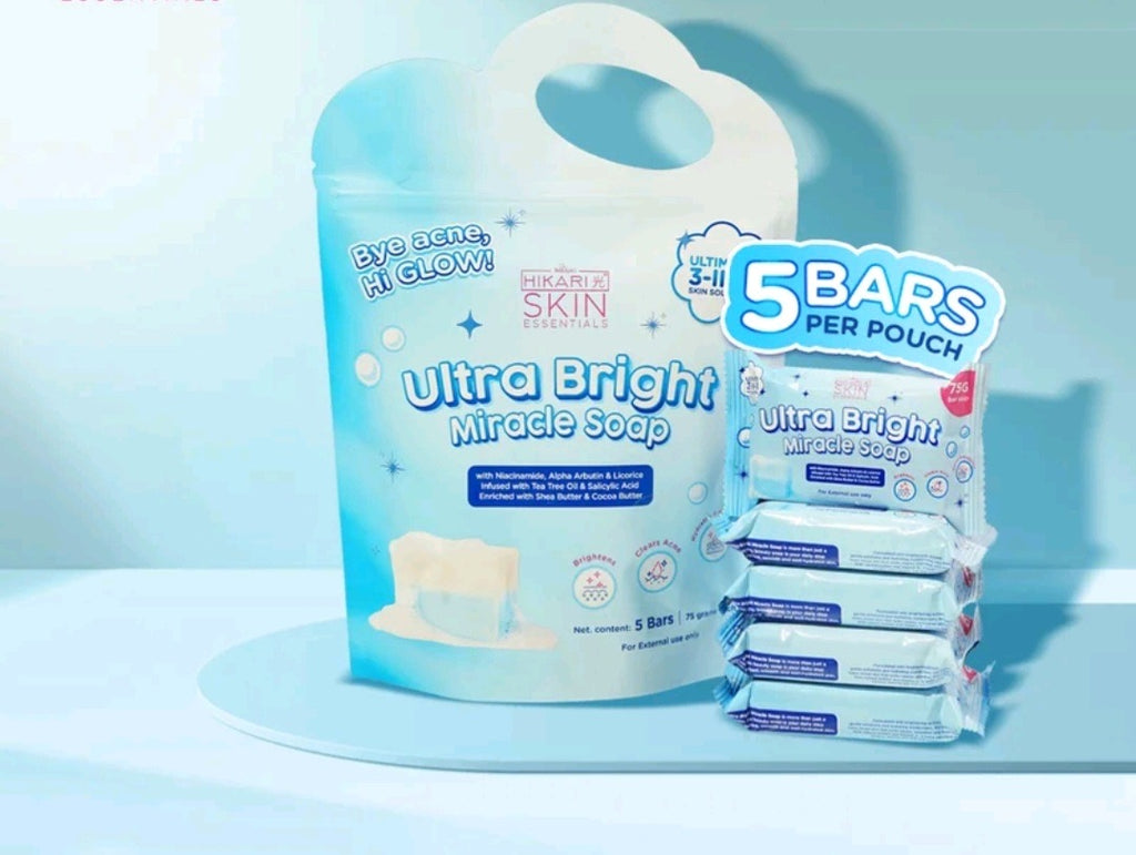 HIKARI ESSENTIALS Ultra Bright Miracle Soap 7g×5pcs BUNDLE PACK