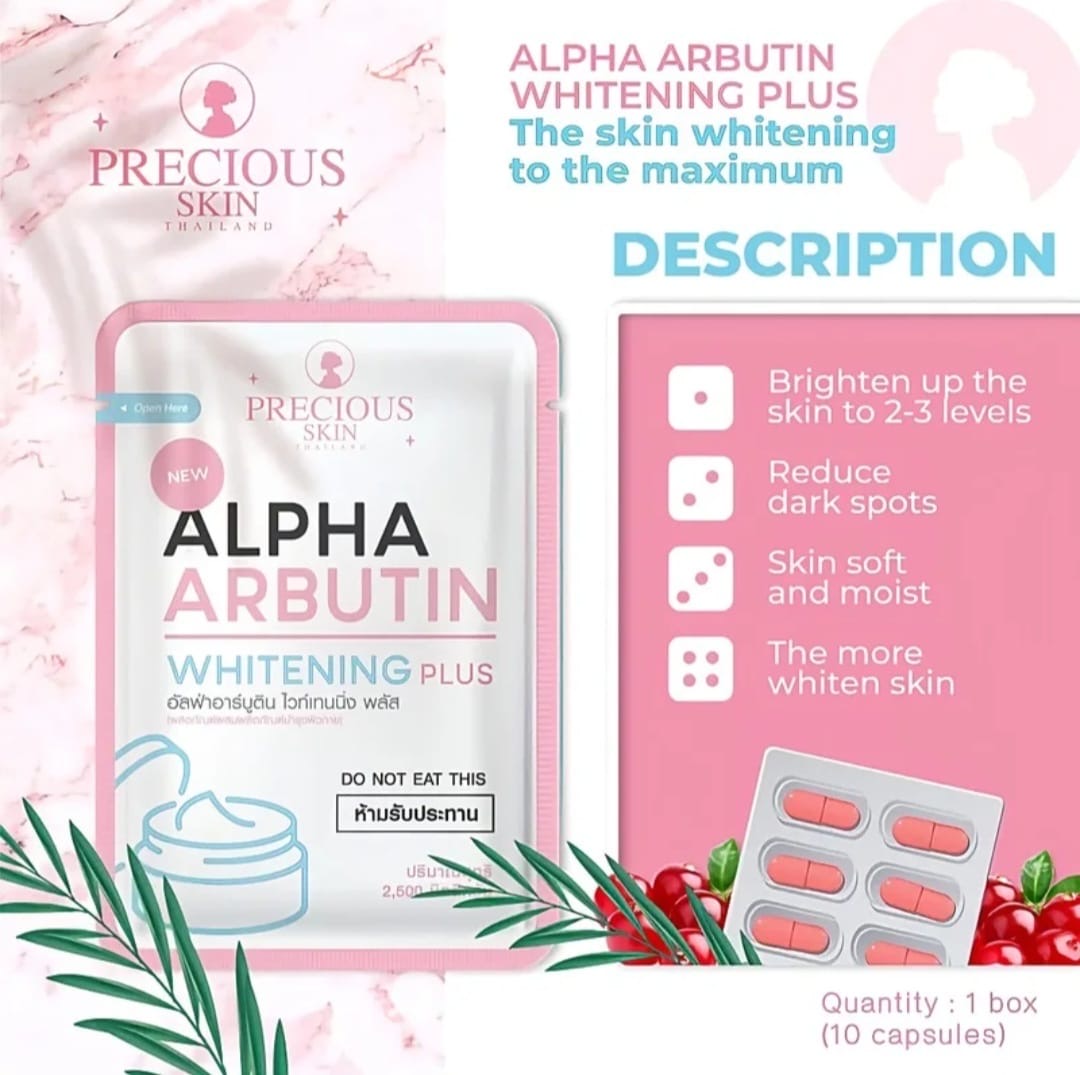 Precious Skin ALPHA
ARBUTIN Whitening Plus 10x Capsules