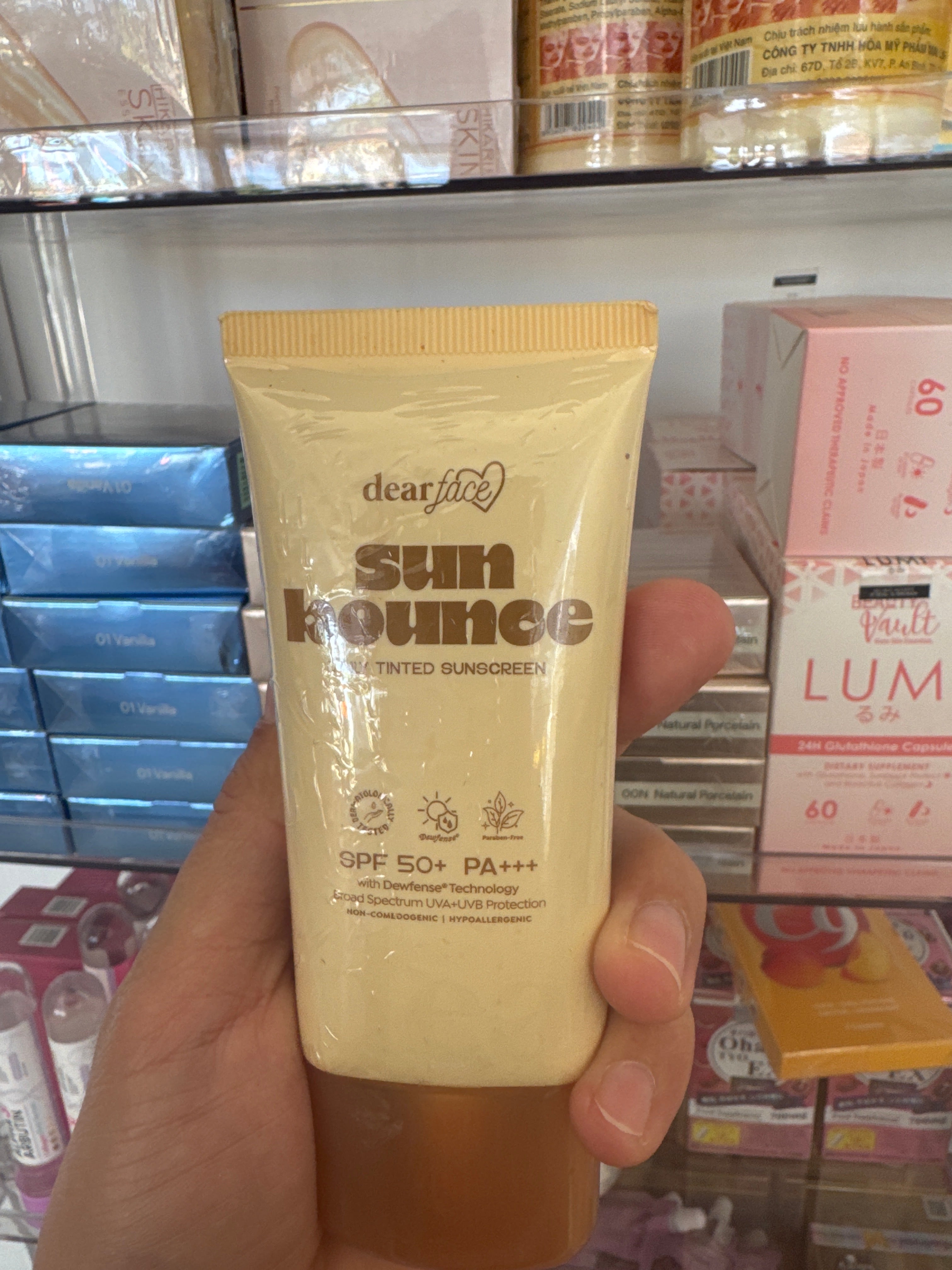 DearFace SUNBOUNCE Daily Tinted Sunscreen 50ml SPF50+ PA+++ TUBE PACK