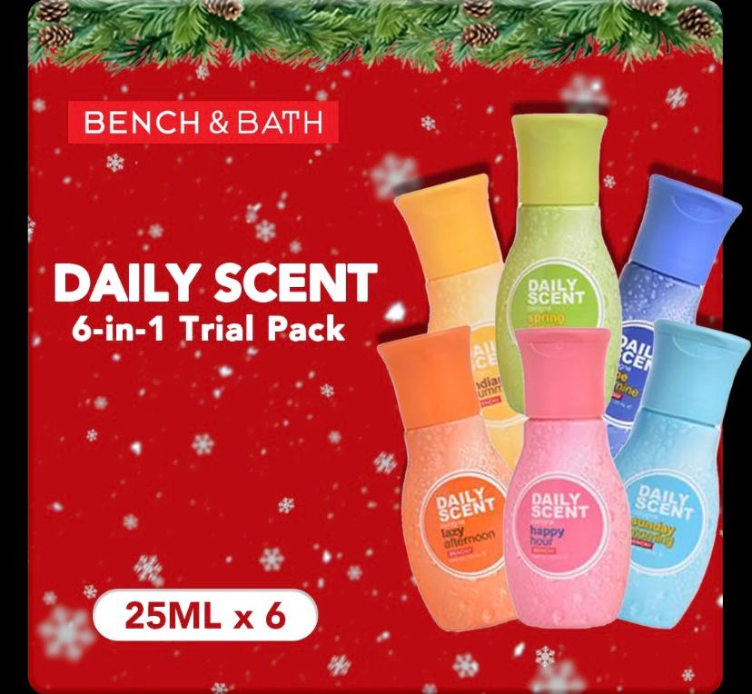 BENCH Daily Scent TRIAL
PACK
25ml x 6's