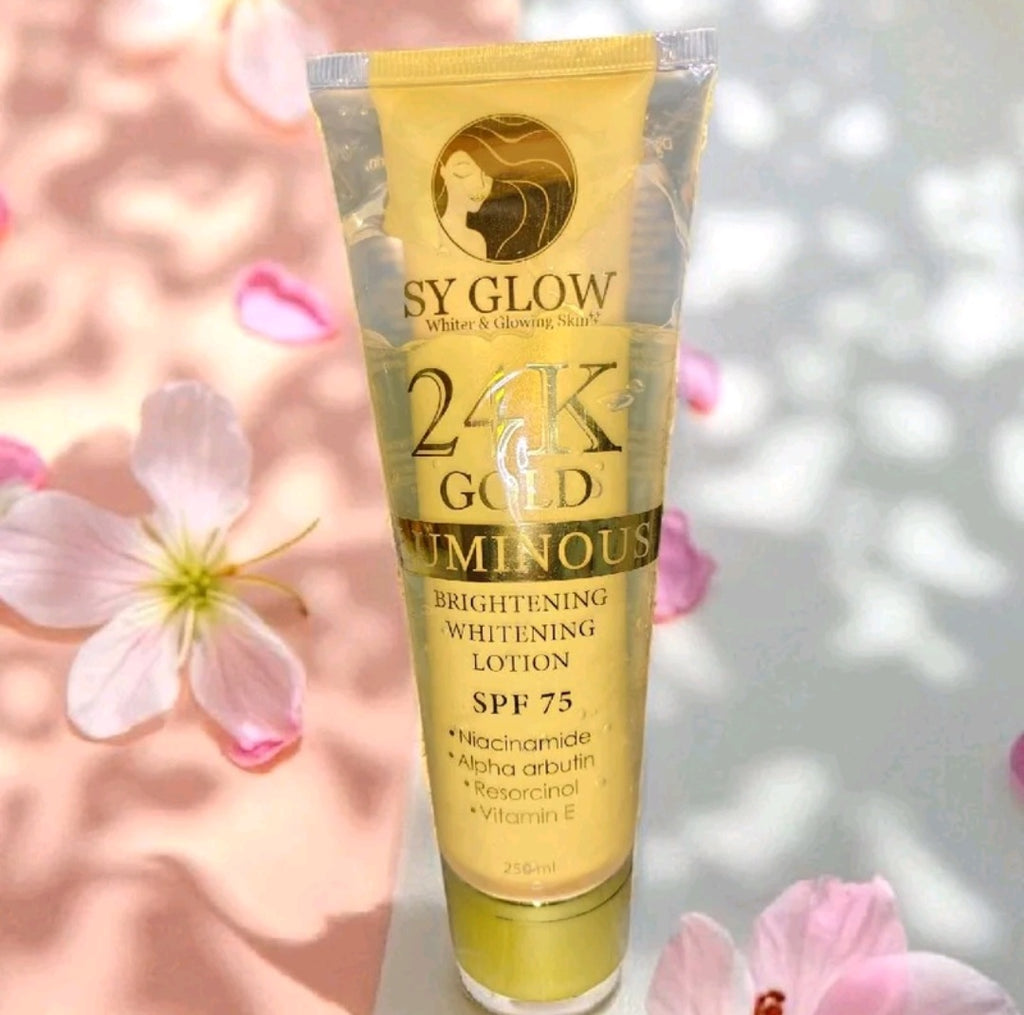SY Glow Whitening Beauty - 24k Gold Luminous Lotion SPF75