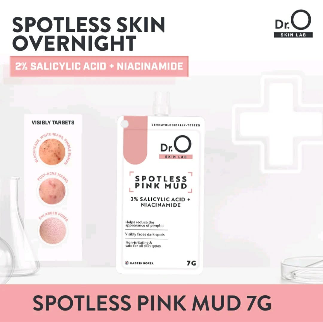 Dr. O Skin Lab Spotless Pink Mud 7grams affordable,Korean skincare blemishes treatment.
