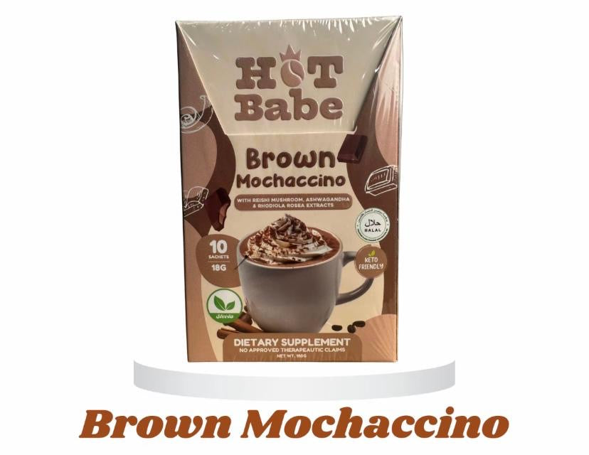 Hot Babe BROWN
MOCHACCINO 180g
18g x 10-sachets