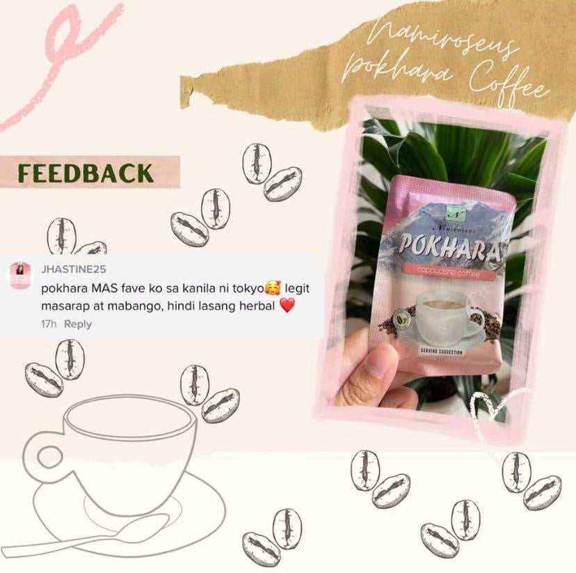 Namiroseus POKHARA
CAPPUCCINO COFFEE 210g
21g x 10-sachets