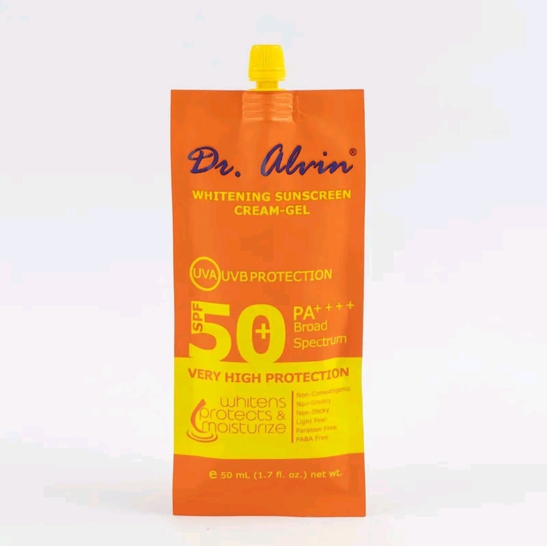 DR.ALVIN WHITENING SUNSCREEN CREAM-GEL SPF50+ 50ML PA++++ BROAD SPECTRUM