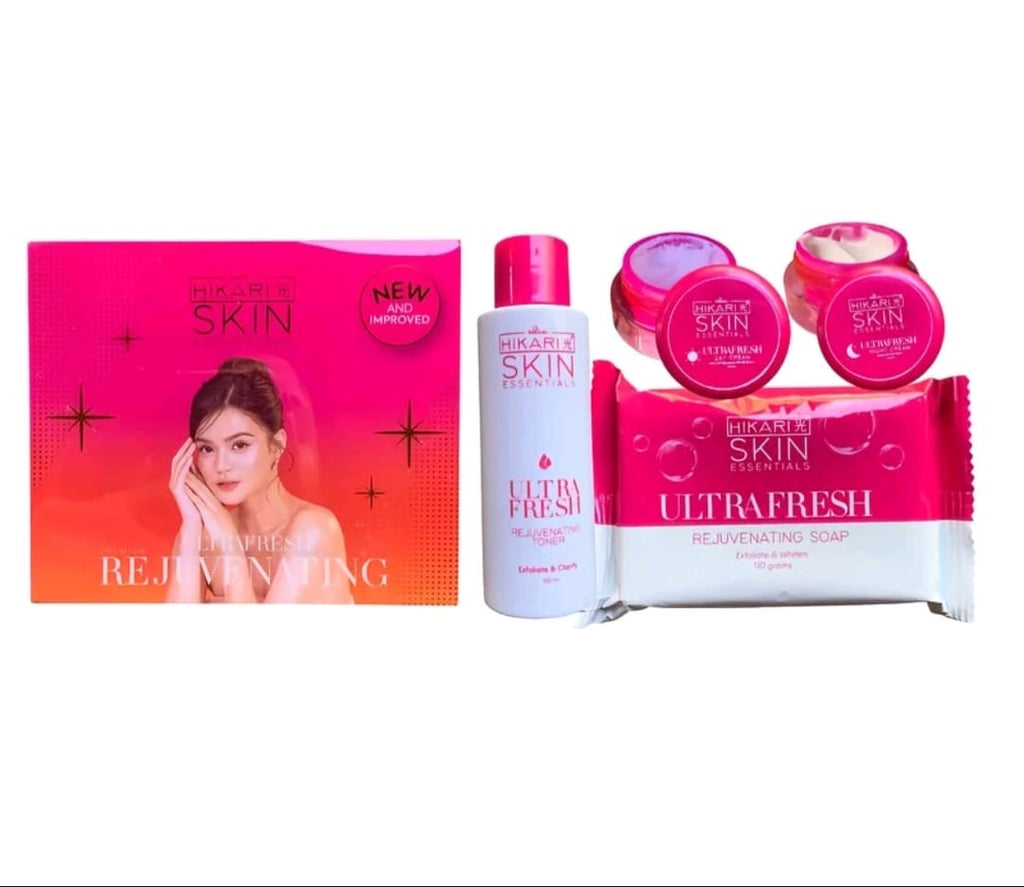 HIKARI Skin Essential ULTRA WHITE PREMIUM Rejuvenating Set (New Packaging)