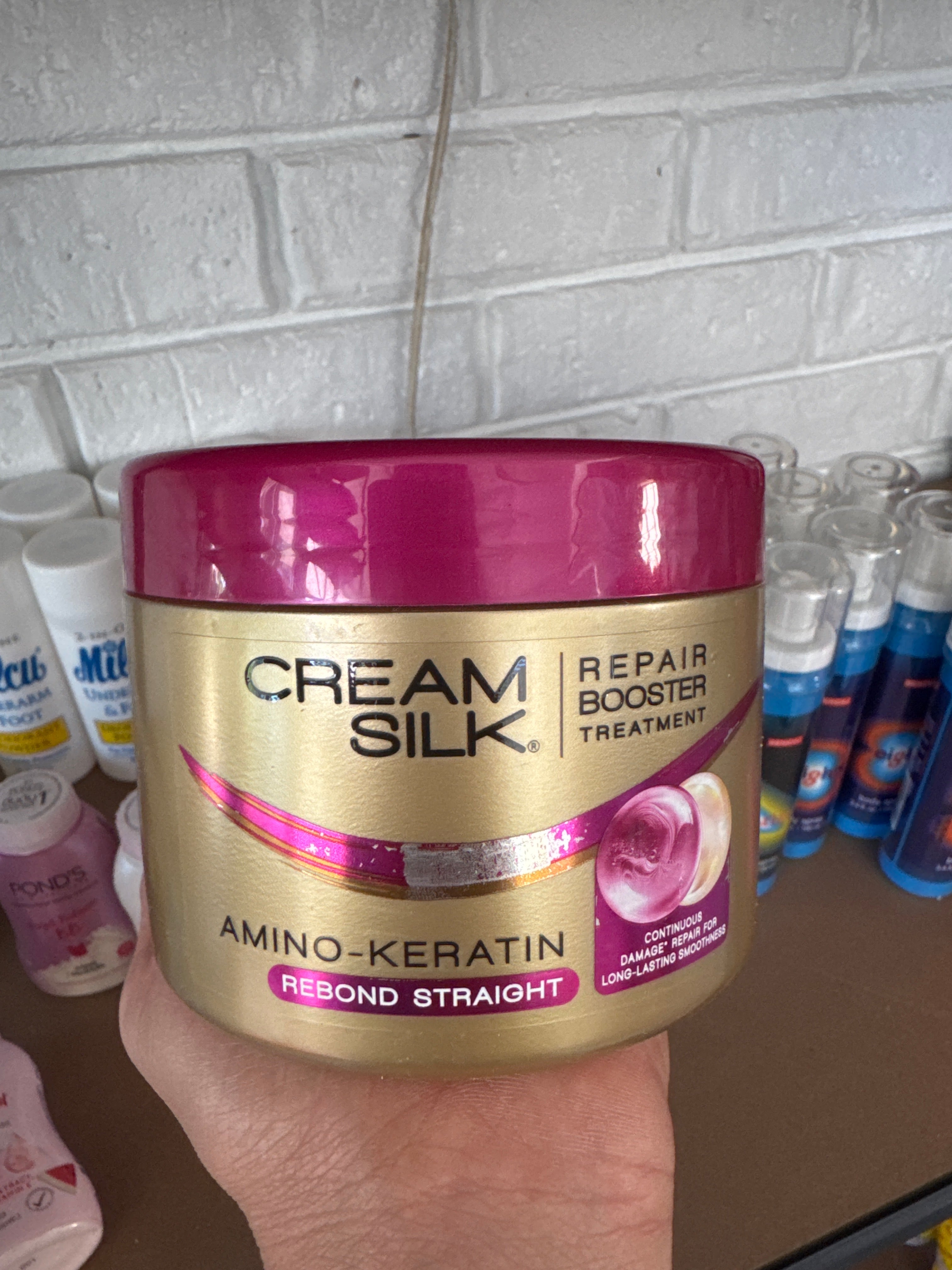 CREAM SILK AMINO-KERATIN REBOND STRAIGHT 500ML TUB
REPAIR BOOSTER TREATMENT