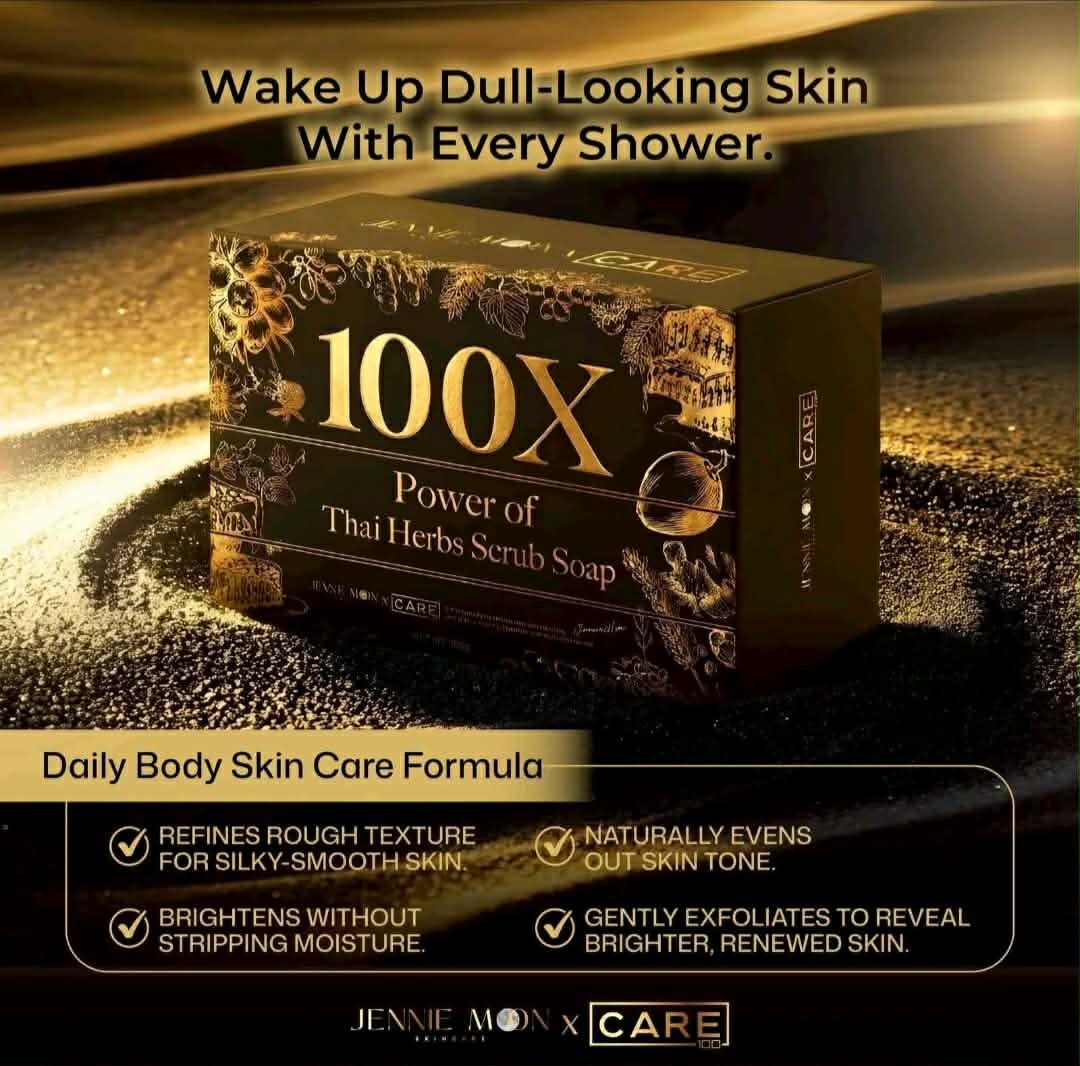 JENNIE MOON 100X POWER OF THAI HERBS SCRUB SOAP 100G