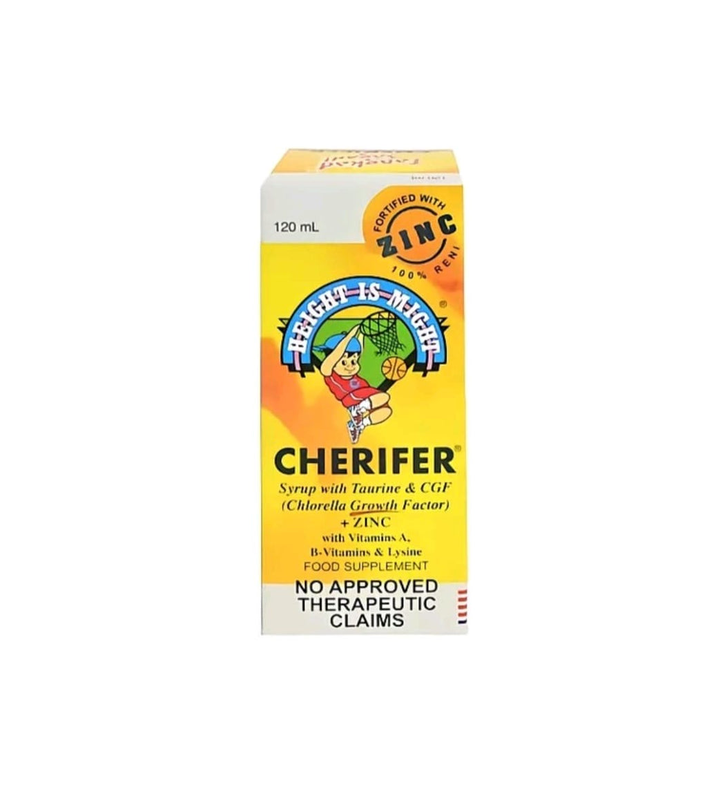 CHERIFER WITH ZINC SYRUP 120ML
TAURINE WITH CGF (AGES 2-6 YEARS OLD)
