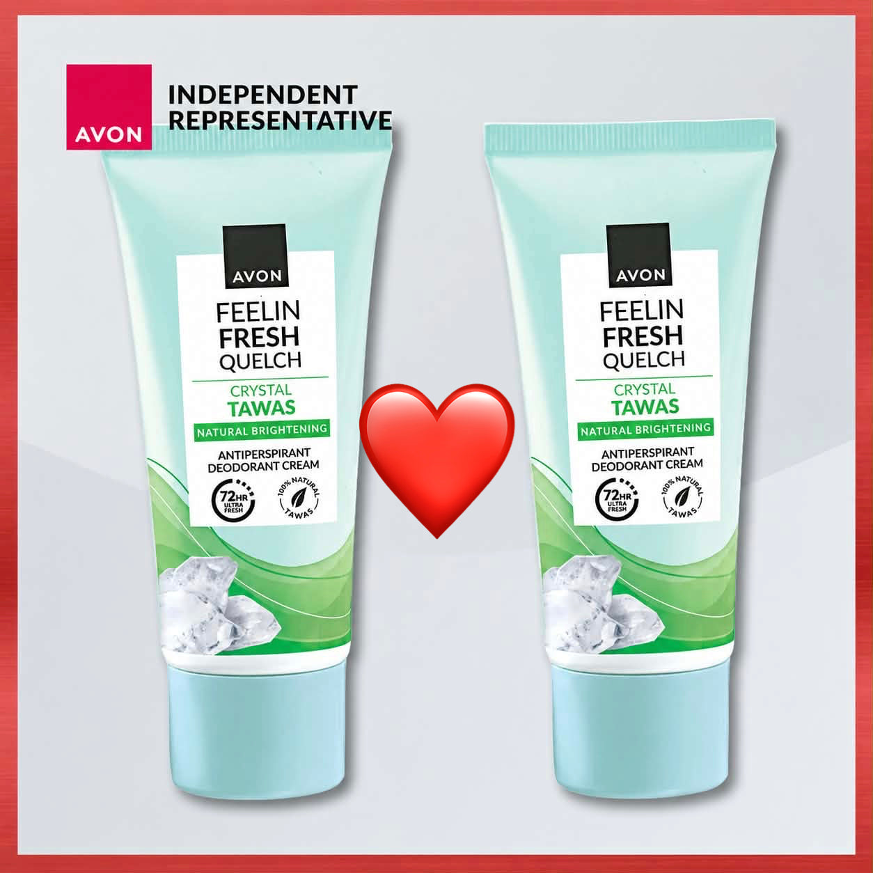 Avon Fresh Tawas Deodorant Cream 1pc