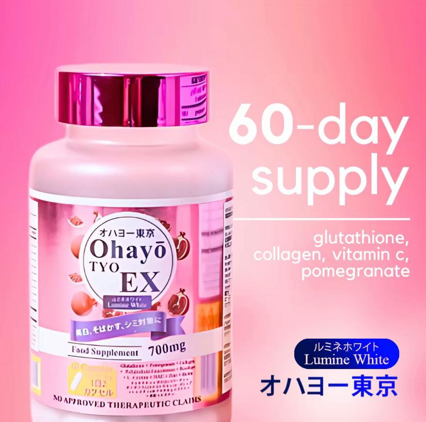 OHAYO TYO EX Lumine
White
60-capsules 700mg
AUTHENTIC JAPAN MADE