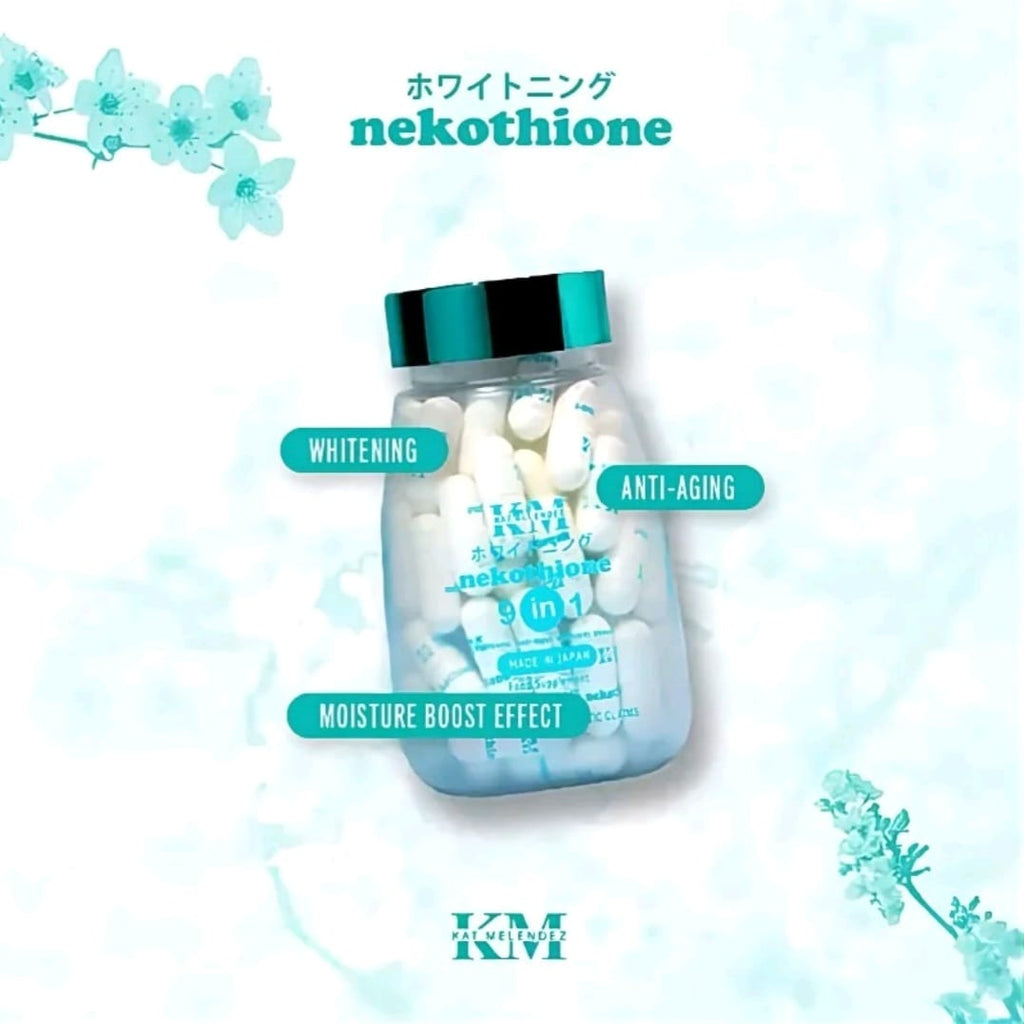 KM Nekothione 9-in-1
GLUTATHIONE
60 Capsules