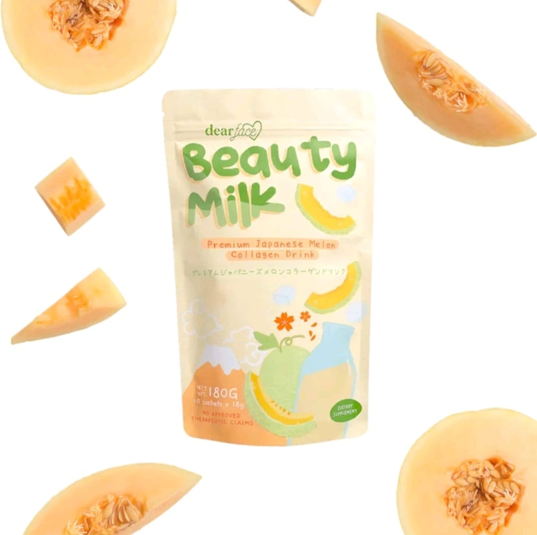 Dear Face Japanese Beauty Milk
MELON
18g x 10 sachets NEW
PACKAGING!