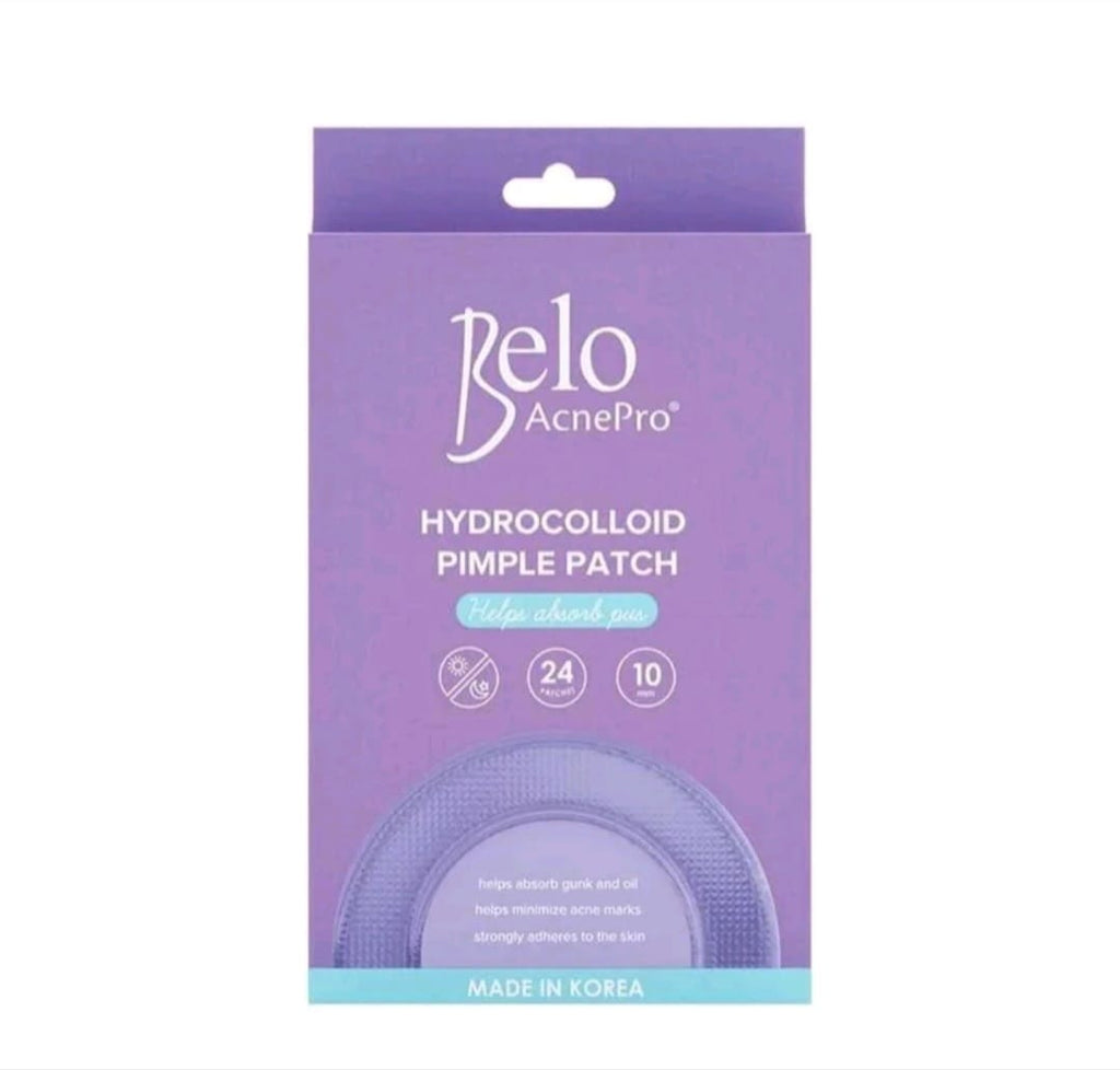 BELO ACNE PRO
HYDROCOLLOID PIMPLE
PATCH 24'S 24-PATCHES
10MM DAY & NIGHT USE