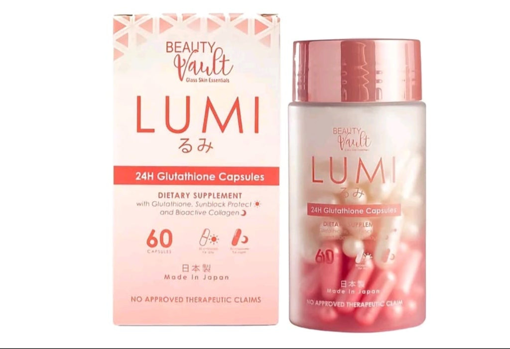 BEAUTY VAULT LUMI GLUTATHIONE CAPSULES
COLLAGEN + VITAMIN-C 60-CAPSULES