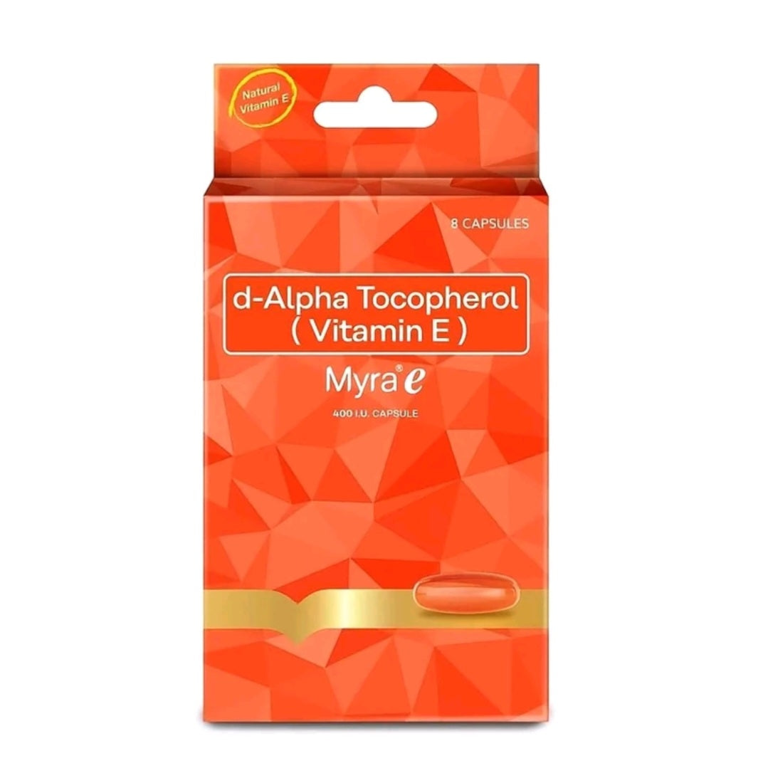 MYRA-E VITAMIN E 400 I.U.
8-CAPSULES TRIAL PACK