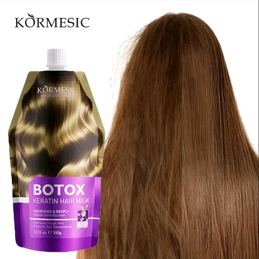 KORMESIC PROFESSIONAL BOTOX KERATIN HAIR MASK 350G
DAMAGED HAIR REPAIR (PURPLE POUCH)