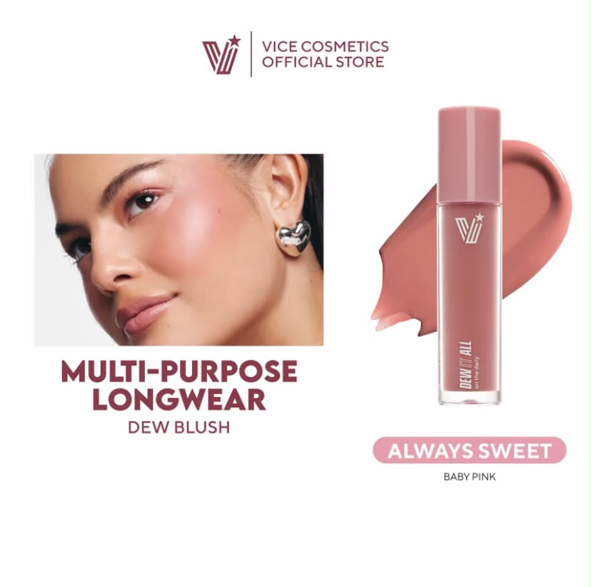 Vice Ganda Multi purpose Longwear Dew Blush.  ( Always SWEET)