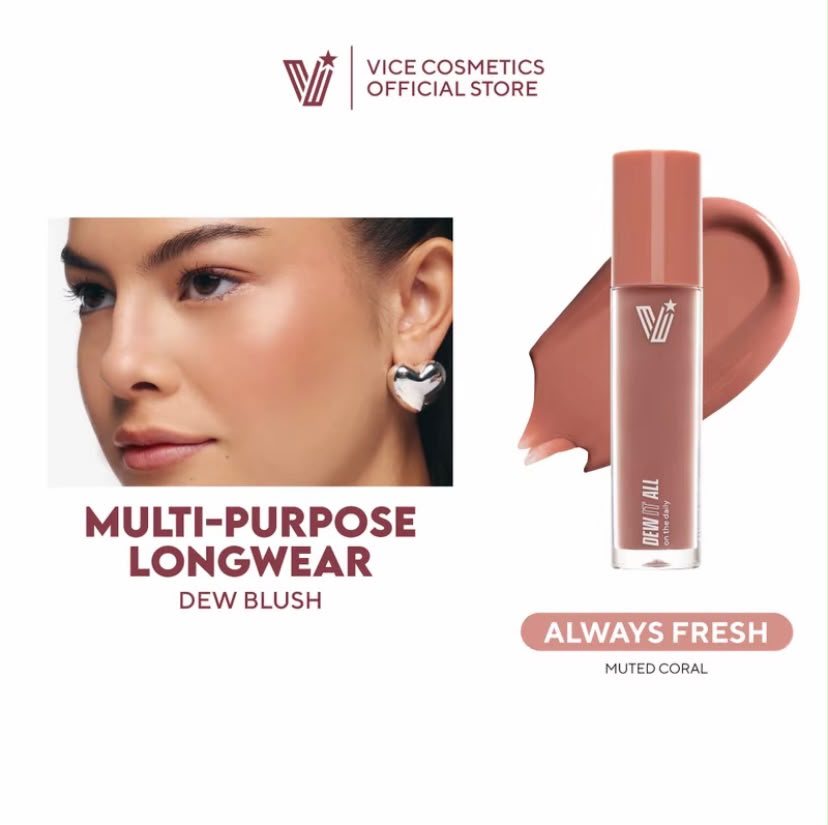 Vice Ganda Multi purpose Longwear Dew Blush.  ( Always FRESH)