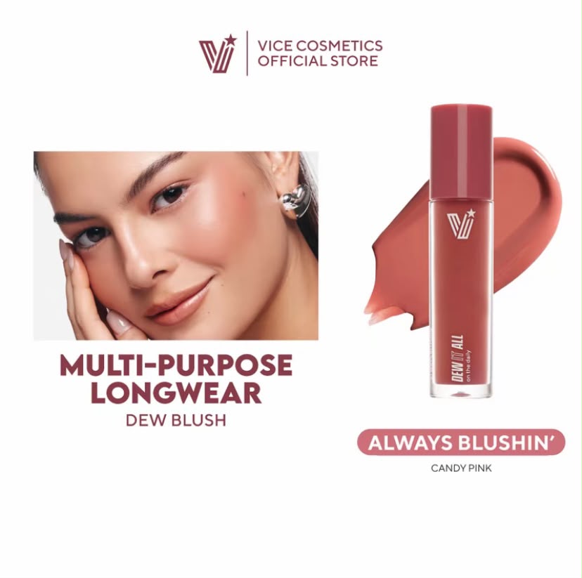 Vice Ganda Multi purpose Longwear Dew Blush.  ( Always BLUSHIN)