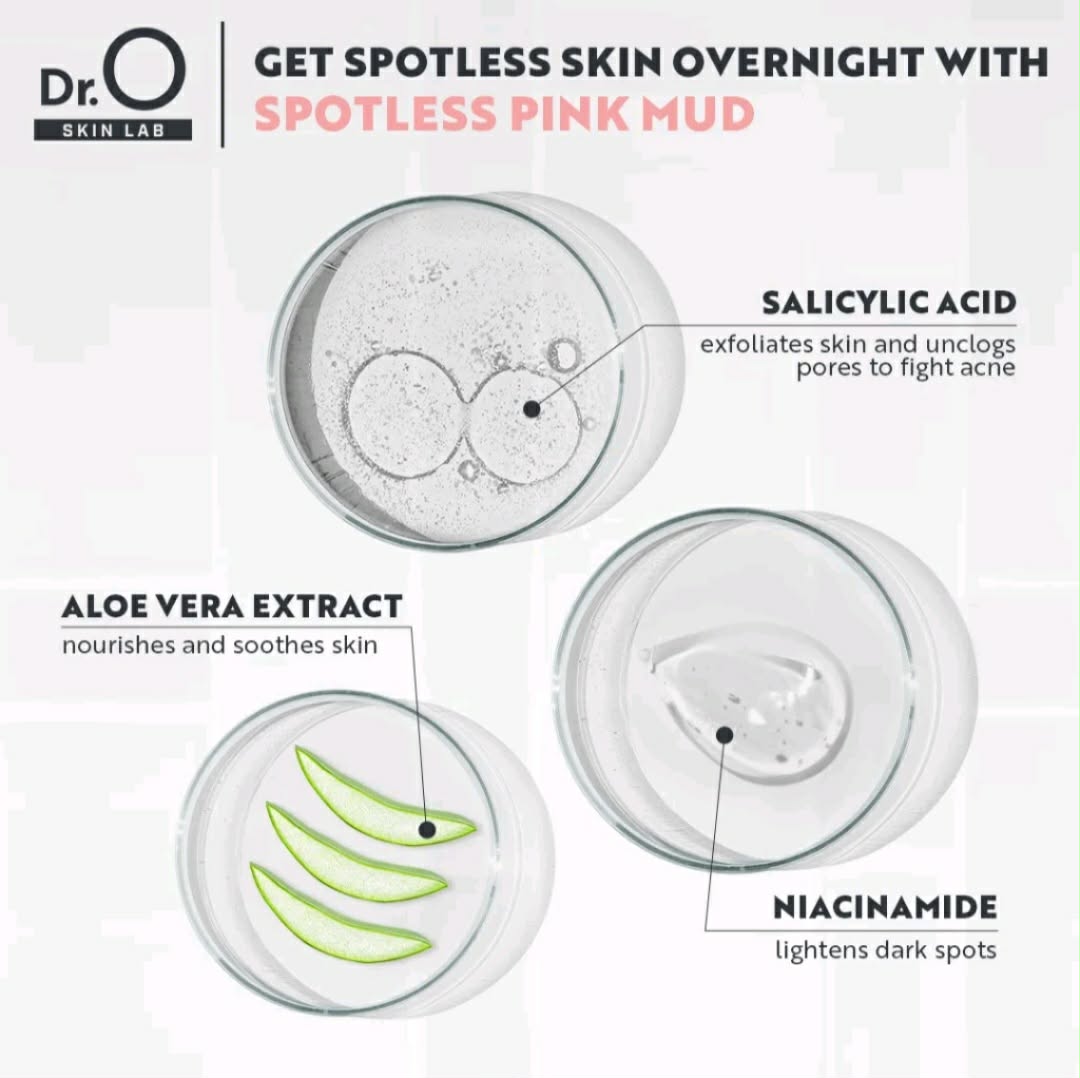 Dr. O Skin Lab Spotless Pink Mud 7grams affordable,Korean skincare blemishes treatment.