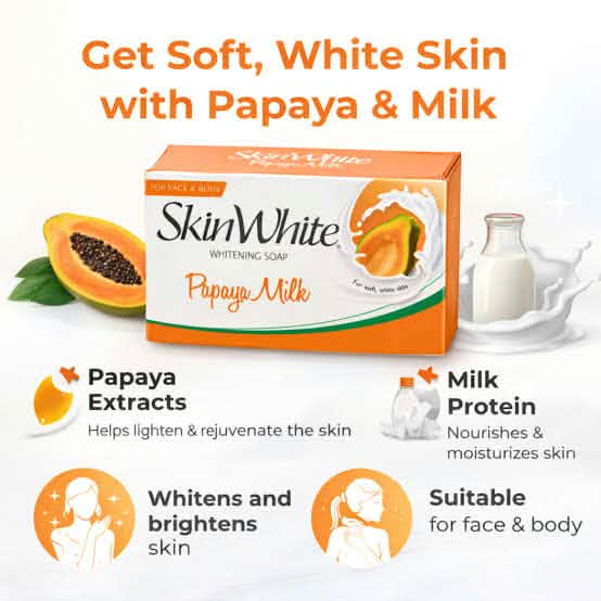 Skin White Papaya Milk Soap 90 grams